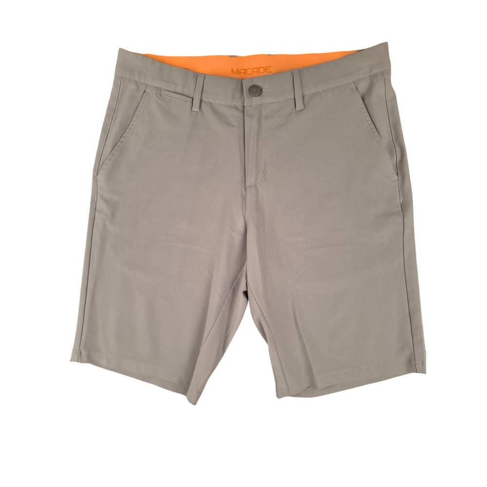 Macade Golf Mens Light Green Slim Fit Performance Shorts Size 32 Regular